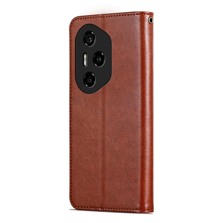 For Honor 300 Pro AZNS Sheepskin Texture Flip Leather Phone Case(Brown) - Honor Cases by AZNS | Online Shopping UK | buy2fix