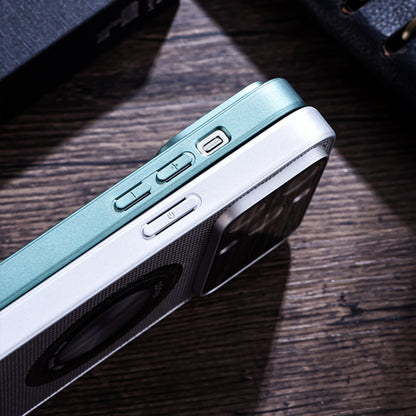 For iPhone 11 View Window Magsafe PC Phone Case(Green) by buy2fix