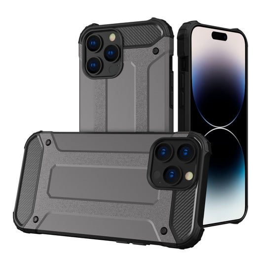For iPhone 15 Pro Magic Armor TPU Phone Case(Grey) by buy2fix