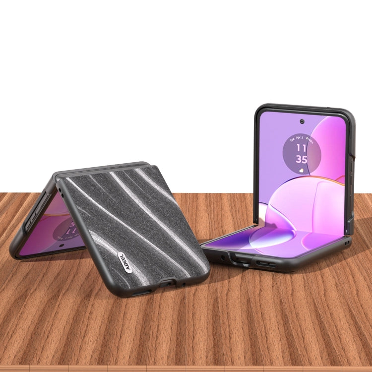 For Motorola Razr 40 ABEEL Galactic Pattern Protective Phone Case(Grey) by buy2fix