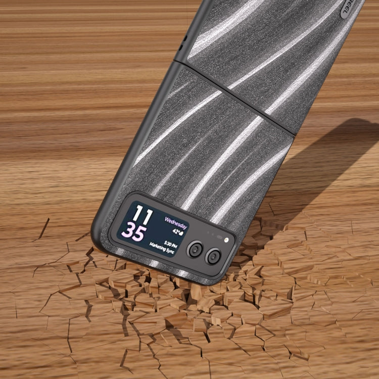 For Motorola Razr 40 ABEEL Galactic Pattern Protective Phone Case(Grey) by buy2fix