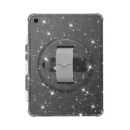 For iPad 10.2 2021 / 2020 / 10.5 Terminator Shockproof Glitter Powder Tablet Case with Grip Strap(Black) - iPad Pro 11 (2022/2021) Cases by buy2fix | Online Shopping UK | buy2fix