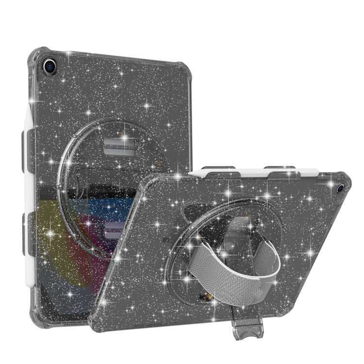 For iPad 10.2 2021 / 2020 / 10.5 Terminator Shockproof Glitter Powder Tablet Case with Grip Strap(Black) - iPad Pro 11 (2022/2021) Cases by buy2fix | Online Shopping UK | buy2fix