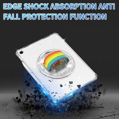 For iPad Pro 11 2022 / 2021 Terminator Shockproof Glitter Powder Tablet Case with Grip Strap(Gold) - iPad Pro 11 (2022/2021) Cases by buy2fix | Online Shopping UK | buy2fix