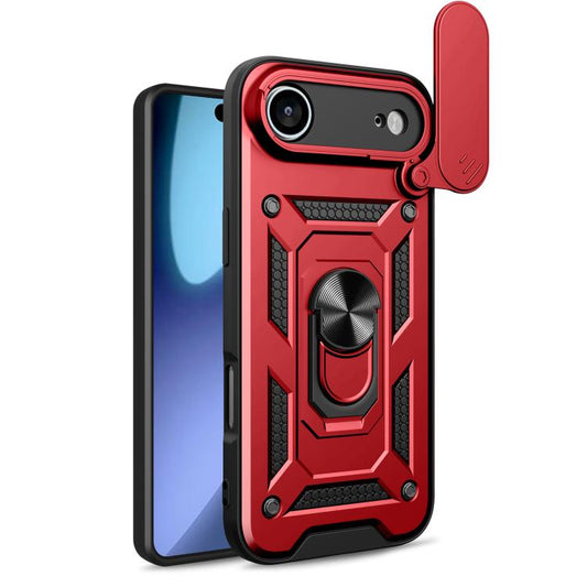 For iPhone Air Sliding Camera Cover Design TPU+PC Phone Case(Red) - iPhone Air Cases by buy2fix | Online Shopping UK | buy2fix