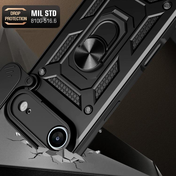 For iPhone Air Sliding Camera Cover Design TPU+PC Phone Case(Blue) - iPhone Air Cases by buy2fix | Online Shopping UK | buy2fix