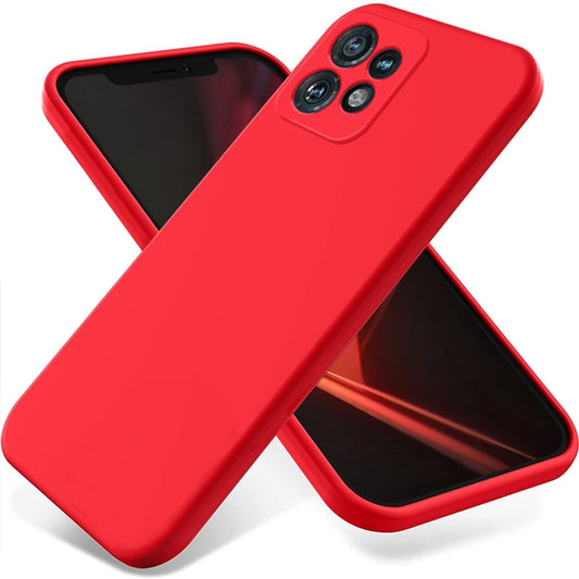 For Motorola Edge 40 Pro/Edge+ 2023/X40 Pure Color Liquid Silicone Shockproof Phone Case(Red) - Motorola Cases by buy2fix | Online Shopping UK | buy2fix