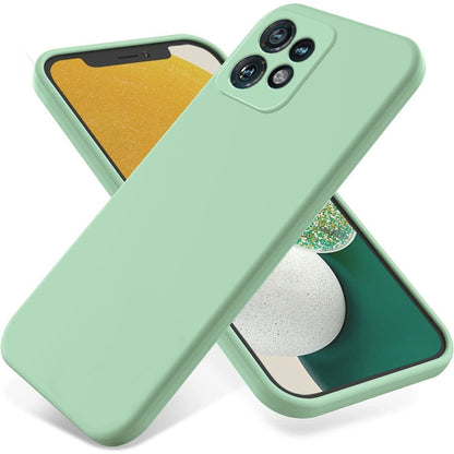 For Motorola Edge 40 Pro/Edge+ 2023/X40 Pure Color Liquid Silicone Shockproof Phone Case(Green) - Motorola Cases by buy2fix | Online Shopping UK | buy2fix