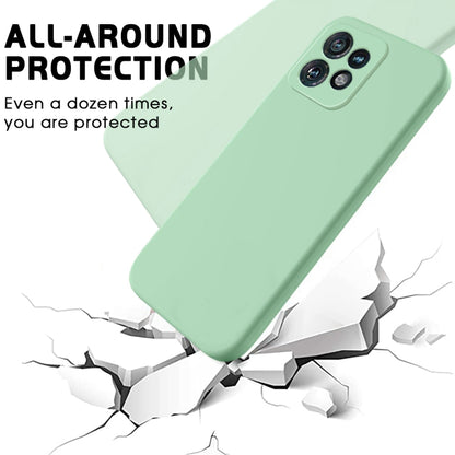 For Motorola Edge 40 Pro/Edge+ 2023/X40 Pure Color Liquid Silicone Shockproof Phone Case(Green) - Motorola Cases by buy2fix | Online Shopping UK | buy2fix