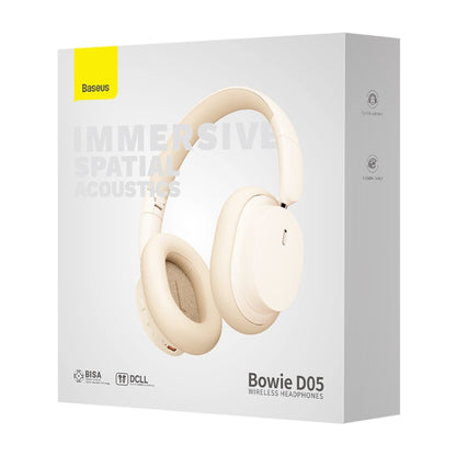 Baseus Bowie Series D05 Over-Ear Bluetooth Earphone(Beige) - Headset & Headphone by Baseus | Online Shopping UK | buy2fix