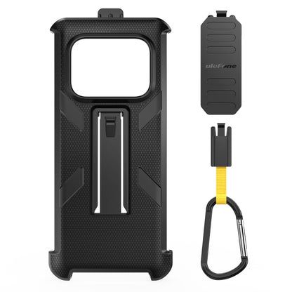 For Ulefone Armor 25T / 25T Pro Ulefone Back Clip Phone Case with Carabiner(Black) by Ulefone