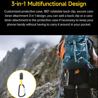 For Ulefone Armor X31 / X31 Pro Ulefone Back Clip Phone Case with Carabiner(Black) - Ulefone Cases by Ulefone | Online Shopping UK | buy2fix