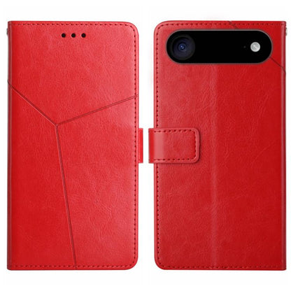 For iPhone Air HT01 Y-shaped Pattern Flip Leather Phone Case(Red) - iPhone Air Cases by buy2fix | Online Shopping UK | buy2fix