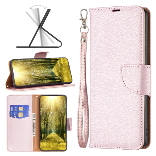 For Xiaomi Redmi 12 4G Litchi Texture Pure Color Leather Phone Case(Rose Gold)