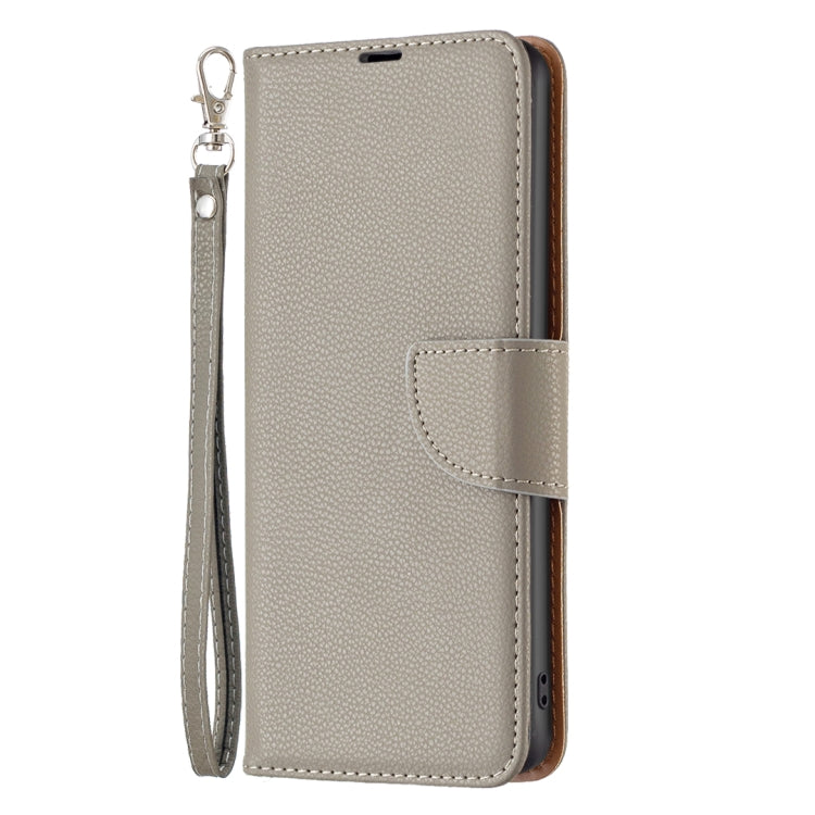 For Xiaomi Redmi Note 13 Pro 5G Litchi Texture Pure Color Leather Phone Case(Grey) - Xiaomi Cases by buy2fix | Online Shopping UK | buy2fix