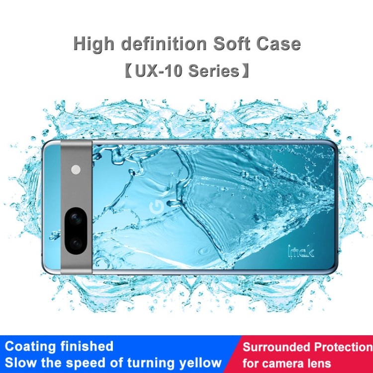 For Google Pixel 7a IMAK UX-10 Series Transparent Shockproof TPU Phone Case(Transparent) by imak