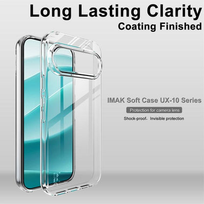 For Google Pixel 10 / Pixel 10 Pro IMAK UX-10 Series Transparent Shockproof TPU Phone Case(Transparent) - Google Cases by imak | Online Shopping UK | buy2fix