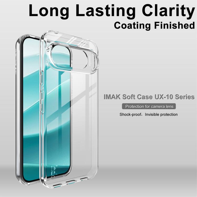 For Google Pixel 10 Pro XL IMAK UX-10 Series Transparent Shockproof TPU Phone Case(Transparent) - Google Cases by imak | Online Shopping UK | buy2fix