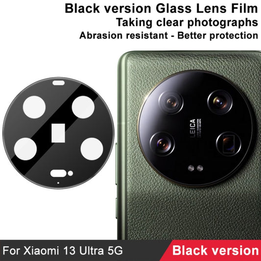 For Xiaomi 13 Ultra 5G IMAK Rear Camera Lens Glass Film Black Version by imak