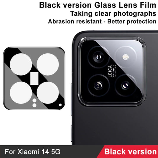 For Xiaomi 14 5G IMAK Rear Camera Lens Glass Film Black Version by imak