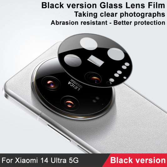 For Xiaomi 14 Ultra 5G IMAK Rear Camera Lens Glass Film Black Version by imak