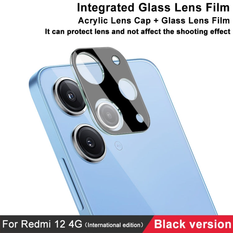 For Xiaomi Redmi 12 4G Global imak High Definition Integrated Glass Lens Film Black Version - For Xiaomi by imak | Online Shopping UK | buy2fix