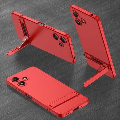 For Xiaomi Redmi 12 5G GKK Three Stage Splicing Full Coverage PC Phone Case with Stand(Red) - Xiaomi Cases by GKK | Online Shopping UK | buy2fix