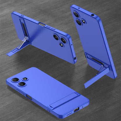 For Xiaomi Redmi 12 5G GKK Three Stage Splicing Full Coverage PC Phone Case with Stand(Blue) - Xiaomi Cases by GKK | Online Shopping UK | buy2fix