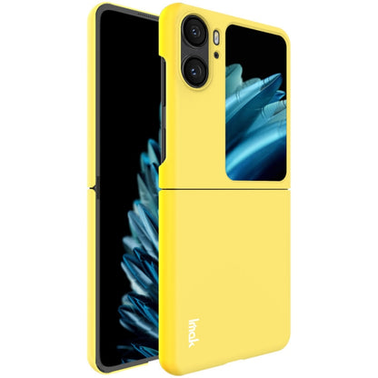 For OPPO Find N2 Flip 5G IMAK JS-2 Series Colorful PC Case(Yellow) - OPPO Cases by imak | Online Shopping UK | buy2fix