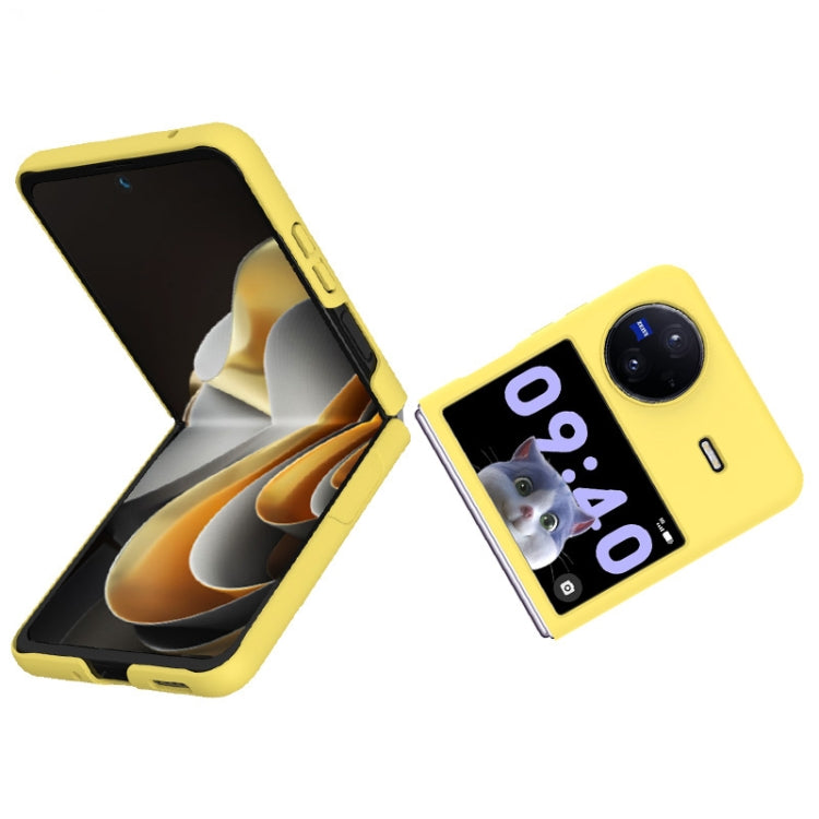 For vivo X Flip IMAK JS-2 Series Colorful PC Case(Yellow) - vivo Cases by imak | Online Shopping UK | buy2fix