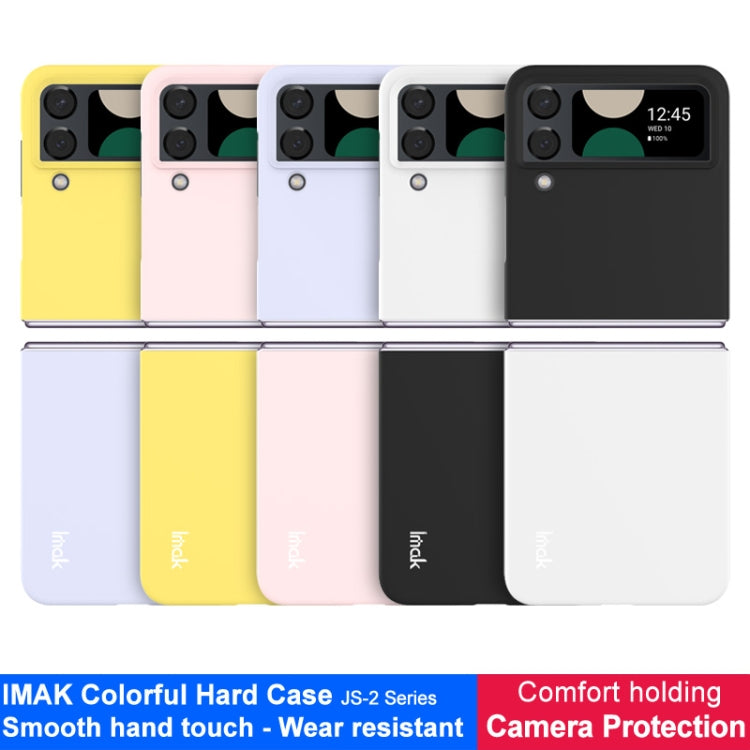 For Samsung Galaxy Z Flip4 5G IMAK JS-2 Series Colorful PC Case(Pink) - Galaxy Z Flip4 5G Cases by imak | Online Shopping UK | buy2fix