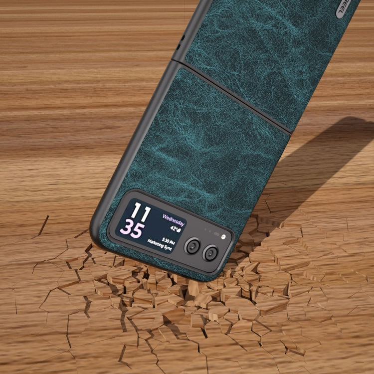 For Motorola Razr 40 ABEEL Dream Litchi Texture PU Phone Case(Blue) by buy2fix