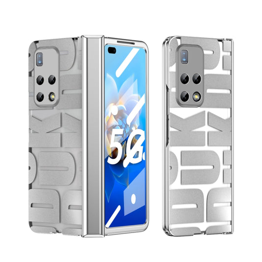 For Huawei Mate X2 Integrated Electroplating Folding Phone Case with Hinge(Silver) - Huawei Cases by buy2fix | Online Shopping UK | buy2fix