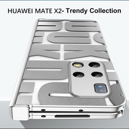 For Huawei Mate X2 Integrated Electroplating Folding Phone Case with Hinge(Black) - Huawei Cases by buy2fix | Online Shopping UK | buy2fix
