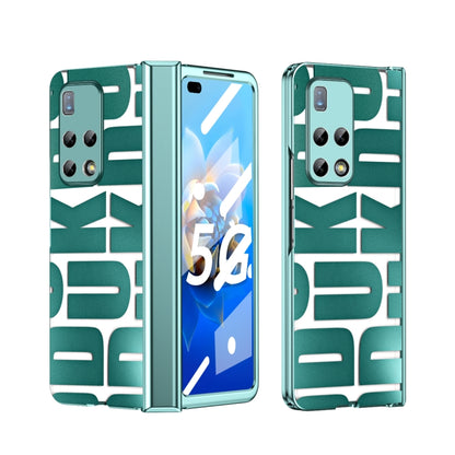 For Huawei Mate X2 Integrated Electroplating Folding Phone Case with Hinge(Green) - Huawei Cases by buy2fix | Online Shopping UK | buy2fix