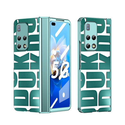 For Huawei Mate X2 Integrated Electroplating Folding Phone Case with Hinge(Green) - Huawei Cases by buy2fix | Online Shopping UK | buy2fix