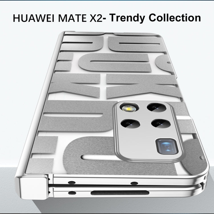 For Huawei Mate X2 Integrated Electroplating Folding Phone Case with Hinge(Green) - Huawei Cases by buy2fix | Online Shopping UK | buy2fix