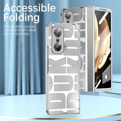 For Honor Magic V Integrated Electroplating Folding Phone Case with Hinge(Tyrant Gold) - Honor Cases by buy2fix | Online Shopping UK | buy2fix