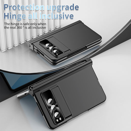 For Google Pixel Fold Integrated Electroplating PC Folding Phone Case(Black) by buy2fix