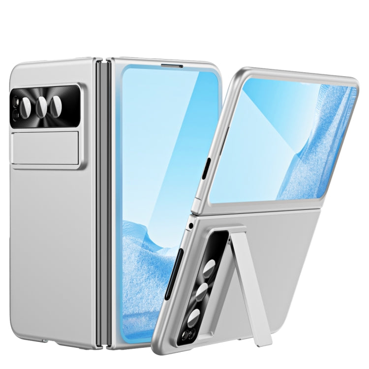 For Google Pixel Fold Integrated Electroplating PC Folding Phone Case(Silver) - Google Cases by buy2fix | Online Shopping UK | buy2fix