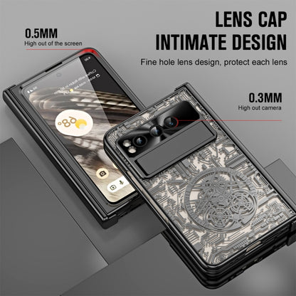 For Google Pixel Fold Mechanical Legend Integrated Electroplating All-inclusive Phone Case(Black) - Google Cases by buy2fix | Online Shopping UK | buy2fix