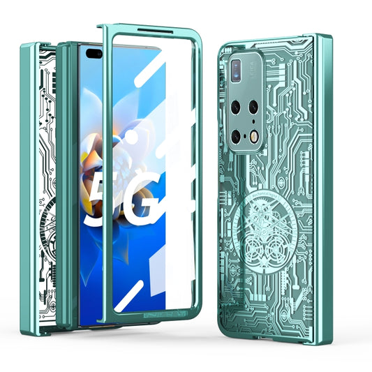 For Huawei Mate X2 Mechanical Legend Integrated Electroplating All-inclusive Phone Case(Green) - Huawei Cases by buy2fix | Online Shopping UK | buy2fix