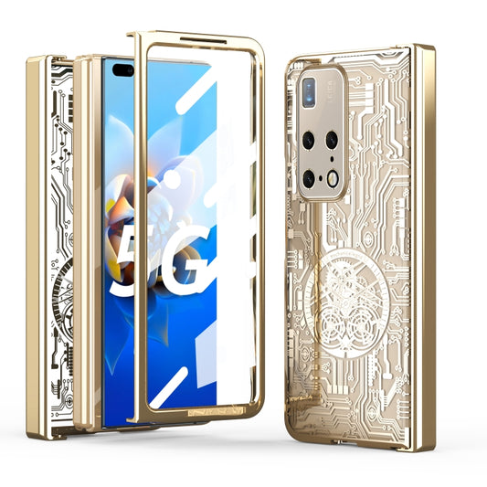 For Huawei Mate X2 Mechanical Legend Integrated Electroplating All-inclusive Phone Case(Champagne Gold) - Huawei Cases by buy2fix | Online Shopping UK | buy2fix