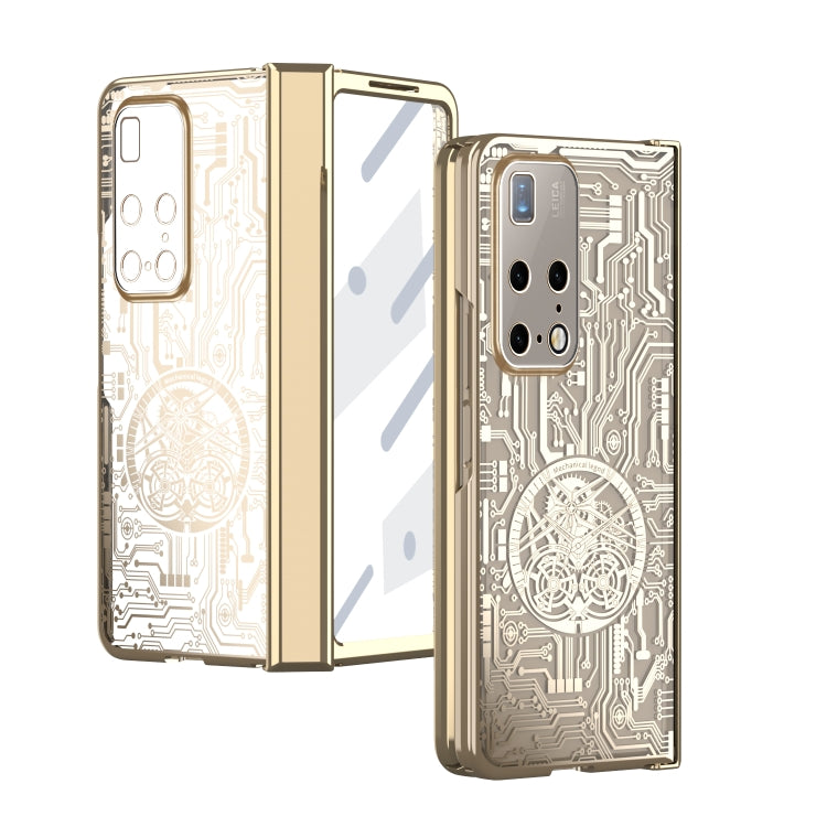 For Huawei Mate X2 Mechanical Legend Integrated Electroplating All-inclusive Phone Case(Champagne Gold) - Huawei Cases by buy2fix | Online Shopping UK | buy2fix