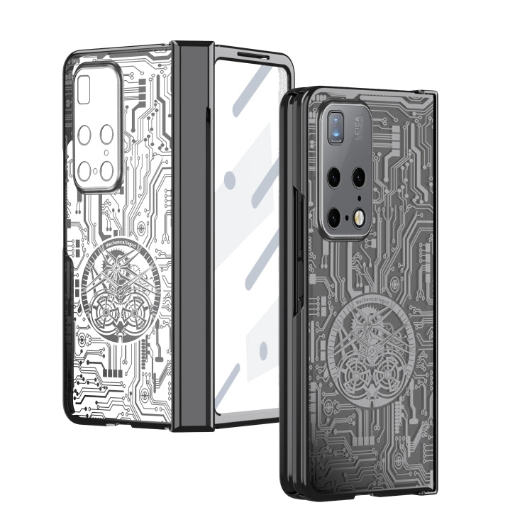 For Huawei Mate X2 Mechanical Legend Integrated Electroplating All-inclusive Phone Case(Black) - Huawei Cases by buy2fix | Online Shopping UK | buy2fix