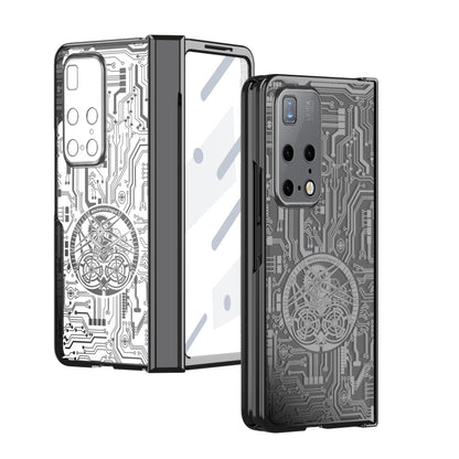 For Huawei Mate X2 Mechanical Legend Integrated Electroplating All-inclusive Phone Case(Black) - Huawei Cases by buy2fix | Online Shopping UK | buy2fix