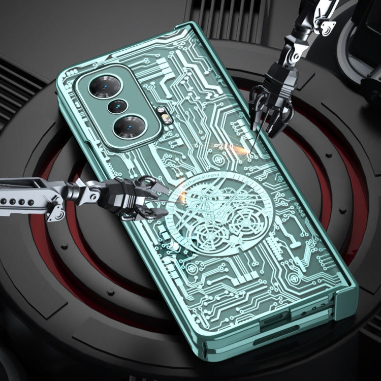 For Honor Magic V Mechanical Legend Integrated Electroplating All-inclusive Phone Case(Champagne Gold) - Honor Cases by buy2fix | Online Shopping UK | buy2fix