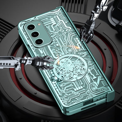 For Samsung Galaxy Z Fold2 5G Mechanical Legend Integrated Electroplating All-inclusive Phone Case(Champagne Gold) - Galaxy Phone Cases by buy2fix | Online Shopping UK | buy2fix