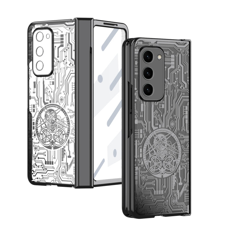 For Samsung Galaxy Z Fold2 5G Mechanical Legend Integrated Electroplating All-inclusive Phone Case(Black) - Galaxy Phone Cases by buy2fix | Online Shopping UK | buy2fix