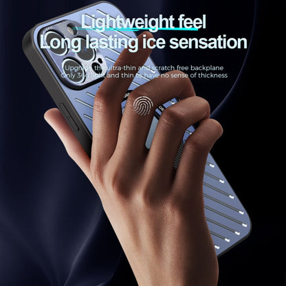 For iPhone 14 Plus R-JUST RJ57 CD Pattern MagSafe Cooling Phone Case(Blue) by R-JUST